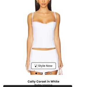 Caity Corset in White
Bella Venice